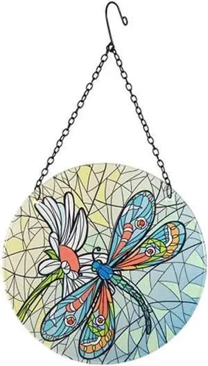 Garden Art Hanging Decorations Organic Glass Dragonfly Glass Ornament for Home Garden Wind Chimes Beautiful Wall Decoration Garden Art Hanging Decorations Organic Glass Dragonfly Glass Ornament for Home Garden Wind Chimes Beautiful Wall Decoration