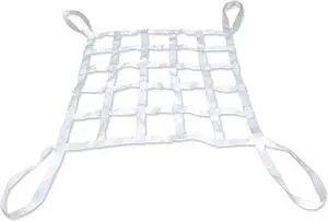 Cargo Lifting Net, Lifting Net Straps Sling Hoisting Net, Lifting Cargo Netting, Material Handling Straps, Loading and Unloading Heavy Objects 10cm Mesh Bungee Cargo Net (Size : 4mx4m Load 2t) ()