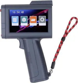 Marhynchus Portable Handheld Printer Handheld Inkjet Printer Portable Date Printing Machine with 4.3 Inch HD Touch Screen Quad Core CPU for Text Symbols Barcodes QR Codes on Multiple (US Plug