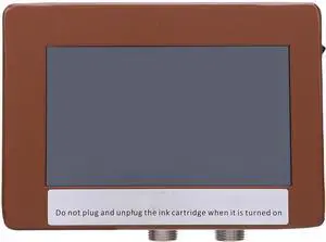 Diydeg Online Inkjet Printer, 12.7mm 4.3 Inch Touch Screen Portable Coding Machine 42ml Black Ink Mobile Inkjet with USB Import for Text Barcode QR Code Date Logo Printing (US Plug 100240V)