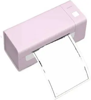 Mini Inkjet Printer, Bluetooth Thermal Label Printer Small Wireless Shipping Label Printer 4X6 Inch Portable Printer Compatible with Various Systems,for Text Barcode Batch Number(Pink)