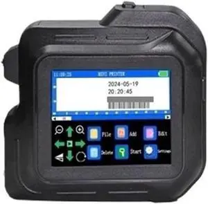 Mini Inkjet Printer, 12.7mm Portable Mini Printer, Touch Screen Handheld Inkjet Printer QR Code Barcode Marking Date Label Printer,for Text Barcode Batch Number