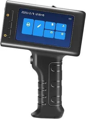 Mini Inkjet Printer, 12.7mm Portable Handheld Inkjet Printer for Batch Number Barcode Qr Code Handheld Printer Label Coder,for Text Barcode Batch Number