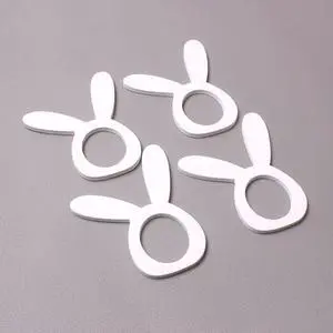 Wooden Easter Napkin Ring Exquisite Rabbit Ears Napkin Buckle for Hotel Restaurent Home Kitchen Table Decoration