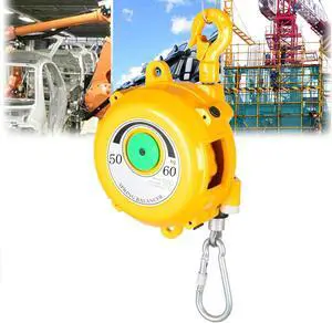 Spring Balancer, Retractable 1.5m Spring Balancer Tool Suspension, Spring Balancer with Self-Locking Function, for Assembly Line, Hanging, Moving Tools (Size : 50-60kg)