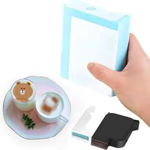 Portable Handheld Food Inkjet Printer Food Grade Bluetooth-Compatible for Coffee Cake Wedding Party Use Wedding Anniversary Party Favor Supplies Black