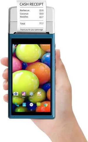 YUMTTY PDA Terminal Android POS Receipt Printer 58mm Handheld 1D/2D/QR Code Scanner 4G WiFi BT Communication with 5.5 Inch Screen NFC ion for Warehouse Inventory Logistics YUMTTY PDA Terminal Android POS Receipt Printer 58mm Handheld 1D/2D/QR Code Scanner 4G WiFi BT Communication with 5.5 Inch Screen NFC ion for Warehouse Inventory Logistics