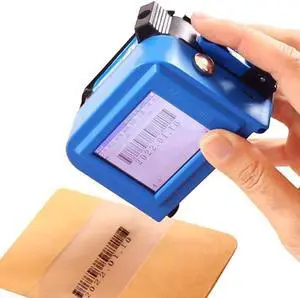 Mini Handheld Inkjet Printer, Portable Printer with 4 Inch LED Touch Screen Quick-Drying Ink Cartridge, for DIY Printing/QRcode/Barcode/Date/Logo/Batch Series Number etc