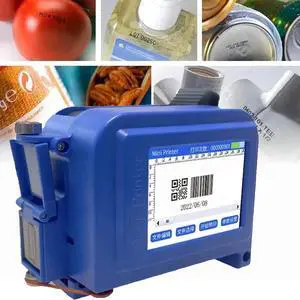 Handheld Inkjet Printer 2.4 Inch Led Touch Screen, Up to 2-12.7Mm /2-25.4Mm Print Height Adjustable, Portable Handheld Printer for Label/Date/Barcode/Logo/Batch Number/Im-25.4mm