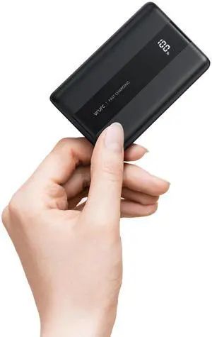 VRURC Portable Charger, 20000mAh Small Power Bank,22.5W Fast Charging Battery Pack USB C,Travel External Battery with 4 Outputs Compatible iPhone 16 15 14 13,Samsung,Android,etc-Black