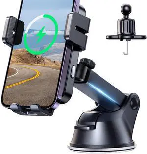 JOYROOM Wireless Car Charger,15W Qi Fast Charging Car Charger Phone Holder Mount, Auto-Clamping Alignment Windshield Dashboard Air Vent Cell Phone Holder for iPhone 16 Pro Max/15 Pro,Samsung S24/S23 JOYROOM Wireless Car Charger,15W Qi Fast Charging Car Charger Phone Holder Mount, Auto-Clamping Alignment Windshield Dashboard Air Vent Cell Phone Holder for iPhone 16 Pro Max/15 Pro,Samsung S24/S23