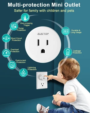 Remote Control Outlet, 15A/1500W Wireless Outlet Power Switch, No Wire Long Range Electrical Switch Plug On/Off for Lights, Fans, Christmas Lights, Household Appliance, 4000V Anti Surge Remote Control Outlet, 15A/1500W Wireless Outlet Power Switch, No Wire Long Range Electrical Switch Plug On/Off for Lights, Fans, Christmas Lights, Household Appliance, 4000V Anti Surge