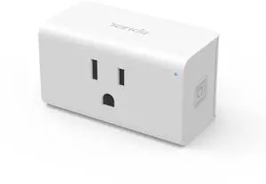 TENDA SP6 Smart Plug WiFi Outlet Switch, Works with Alexa & Google Assistant for Voice Control, Remote Control via App, Timer & Schedule Function, 15A Easy Install, Compact Design, FCC ETL Certified