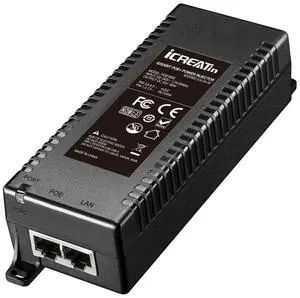 60W Gigabit PoE++ Injector,10/100/1000Mbps, Shielded RJ-45, IEEE 802.3af/at/bt Compliant, PoE Adapter for High-Power Ethernet Compatible with Trendnet TPE-117GI, TP-Link TL-PoE170S, M921-E-60W