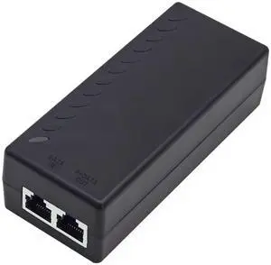 ULTRAPOE Gigabit PoE+ Injector for Ethernet, 30W 48V with 10/100/1000Mbps & IEEE 802.3af/at Compliance. Extend Network Up to 100M (328 ft) Plug and PlayBlack