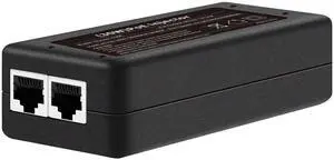 Ztyuav 2.5G PoE+ Injector 30W Non-PoE to PoE Adapter with 2 RJ-45 Ports - 100/1000/2500Mbps, IEEE 802.3af/at Compliant, Plug & Play, Distance Up to 100m (328 ft.), Ideal for IP Phones, IP Camera