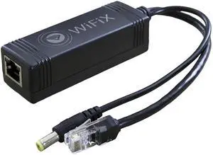 Active PoE Splitter | 48V to 12V | 3A PoE+ - 10M/100M/1000M/2500M Support, 2.1mm Power Plug Tip for Outdoor LoRaWAN Miners, Routers, WiFi, Hotspots, Cameras and More