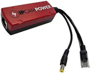Gigabit POE to 12V DC Converter w/POE Pass Through, Takes Incoming POE and Converts to 12V DC While Passing Through The POE, 802.3af/at POE, 10/100/1000, POE Power Splitter and Extender
