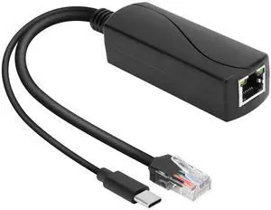 Gigabit Poe Splitter 5V 4A Type-C, Power Over Ethernet Adapter for Raspberry Pi 5, Power Supply Exchanger,IEEE 802.3af/at Compliant 10/100/1000mbps for Rpi5, IP Camera, Tablets, Dropcam and More Gigabit Poe Splitter 5V 4A Type-C, Power Over Ethernet Adapter for Raspberry Pi 5, Power Supply Exchanger,IEEE 802.3af/at Compliant 10/100/1000mbps for Rpi5, IP Camera, Tablets, Dropcam and More