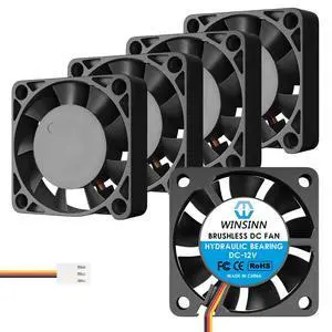 40mm 12V Fan - Hydraulic Bearing 5000 RPM 4010 Cooling Fan Replacement for 3D Printer/DVR/PC/Electronics, 30cm Cable with XH2.54-3PIN, Brushless 40x10mm (5Pcs) 40mm 12V Fan - Hydraulic Bearing 5000 RPM 4010 Cooling Fan Replacement for 3D Printer/DVR/PC/Electronics, 30cm Cable with XH2.54-3PIN, Brushless 40x10mm (5Pcs)