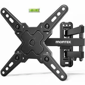 Full Motion TV Wall Mount Bracket for Most 13-43 Inch LED LCD Flat Screen TVs & Monitors, Swivel Tilt Extension Rotation with Articulating Arms, TV Mount Max VESA 200x200mm, up to 44lbs