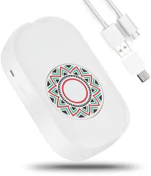 Mouse Jiggler, Undetectable Mouse Mover Shaker Simulator for Computer Laptop Awakening, Keeps PC Active, No Software, Driver-Free with USB C to USB Adapter