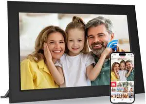 10.1 Inch Digital Picture Frames Smart WiFi Digital Photo Frame with 1280x800 IPS Touch Screen HD, 32GB Memory, Auto-Rotate, Wall Mountable, Share Moments Instantly via Frameo App from Anywhere