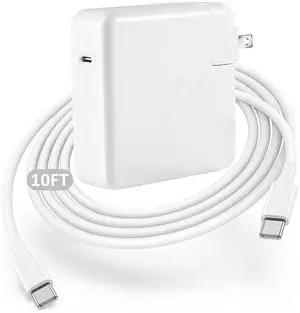 Charger,96W MacBook Air Charger Fast Charging USB C Laptop Power Adapter,10FT Quick USB C Charging Cord for Mac Book Pro 16/15/14/13inch 2024/2023/2022/2021/2020/2019/M1 M2 M3 Mac Book Air