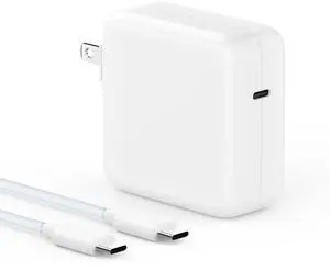 Charger for MacBook Pro 16 14 inch MacBook Air 15 13 inch 2025 2024 2023 2022 2021 2020 2019 M4 M3 M2 M1, Super Compact 100W USB C Laptop Power Adapter, 6.6FT USB-C Braided Cable, Original Quality