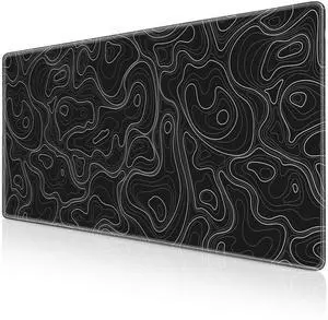 Black Mousepad, Large Mouse Pad XXL 35.4×15.7in, Extended Computer Keyboard Mouse Mat Desk Pad for Laptop with Stitched Edges, Waterproof Mousepad for Gamer Home&Office Women Black Mousepad, Large Mouse Pad XXL 35.4×15.7in, Extended Computer Keyboard Mouse Mat Desk Pad for Laptop with Stitched Edges, Waterproof Mousepad for Gamer Home&Office Women