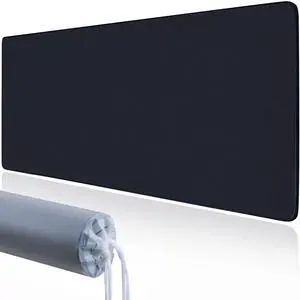 Large Gaming Desk Mouse Pads, XXL 35.4 x 15.7In Computer Desk Cover Matt for Desktop Keyboard and Mouse, Big Office Pad Protector Mats, Black Extra Large Mousepads, Anti-Slip Rubber Base Large Gaming Desk Mouse Pads, XXL 35.4 x 15.7In Computer Desk Cover Matt for Desktop Keyboard and Mouse, Big Office Pad Protector Mats, Black Extra Large Mousepads, Anti-Slip Rubber Base