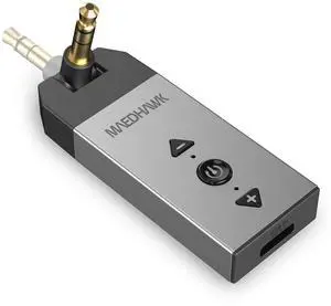 Bluetooth 5.2 Aux Adapter for Car Home Stereo Speaker Headphone, Wireless Audio Receiver with Rotatable 3.5mm Jack, Handsfree Calls, A2DP