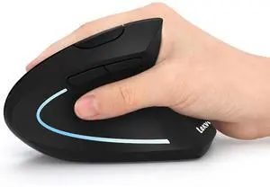 Ergonomic Mouse, Vertical Wireless Mouse - Rechargeable 2.4G Optical Vertical Mice : 3 Adjustable DPI 800/1200/1600 Levels 6 Buttons, for Laptop, Mac, PC, Computer, Desktop, Notebook etc, Black Ergonomic Mouse, Vertical Wireless Mouse - Rechargeable 2.4G Optical Vertical Mice : 3 Adjustable DPI 800/1200/1600 Levels 6 Buttons, for Laptop, Mac, PC, Computer, Desktop, Notebook etc, Black