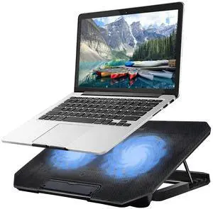 Laptop Cooling pad Laptop Cooler Stand Laptop Fan Cooling pad for 11-15.6 Inch Gaming Notebooks, 2 Turbine Fans,4 Angle Adjustable Laptop Cooling Stand (Black) Laptop Cooling pad Laptop Cooler Stand Laptop Fan Cooling pad for 11-15.6 Inch Gaming Notebooks, 2 Turbine Fans,4 Angle Adjustable Laptop Cooling Stand (Black)
