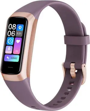 Fitness Tracker with Heart Rate/Blood Oxygen/Sleep Monitor, 20+ Sports Modes Smart Watches for Women/Men, Activity & Step Tracker Smart Watch for Android/iOS Phones (Bordeaux)