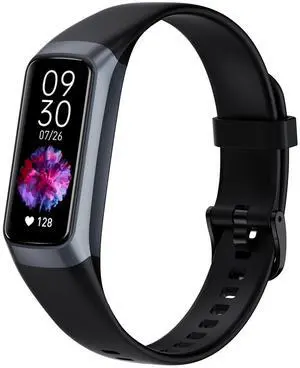 Fitness Tracker with Heart Rate/Blood Oxygen/Sleep Monitor, 20+ Sports Modes Smart Watches for Women/Men, Activity & Step Tracker Smart Watch for Android/iOS Phones (Dark Black)