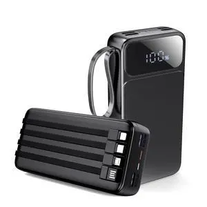 Portable Charger Power Bank 50000mAh- 7 Outputs & 3 Inputs USB-C PD 22.5W Fast Charging Powerbank Battery Pack with Built-in Cables and Ports LED Display for iPhone 16 15 14 13 Samsung Android iPad