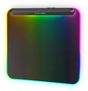 BX10 RGB Full Backlight Gaming Mouse Pad, 6 Lighting Modes & Colors, USB 2.0 & Type-C Ports, Detachable Type-C Cable, Micro-Textured Surface, Non-Slip Base (13.4 * 12.2'') Ideal Desk Mat BX10 RGB Full Backlight Gaming Mouse Pad, 6 Lighting Modes & Colors, USB 2.0 & Type-C Ports, Detachable Type-C Cable, Micro-Textured Surface, Non-Slip Base (13.4 * 12.2'') Ideal Desk Mat