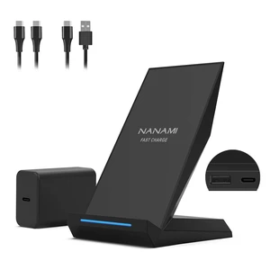 Fast Wireless Charger Stand with 30W PD Adapter for iPhone and Samsung | 2 in 1 Charging Station with Extra USB-A Port Compatible with iPhone 18/17/16/15/14/13/12, Samsung Galaxy S26/S25/S24/S23/S22 Fast Wireless Charger Stand with 30W PD Adapter for iPhone and Samsung | 2 in 1 Charging Station with Extra USB-A Port Compatible with iPhone 18/17/16/15/14/13/12, Samsung Galaxy S26/S25/S24/S23/S22