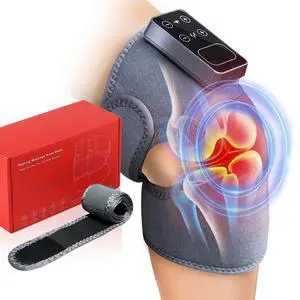 Cordless Knee Massager with Heat Vibration for Pain Relief, Electric Heated Knee Brace with 5 Heat Levels and 3 Massage Mode, Heated Massager for Knee/Joint/Elbow/Shoulder Pain Relief Cordless Knee Massager with Heat Vibration for Pain Relief, Electric Heated Knee Brace with 5 Heat Levels and 3 Massage Mode, Heated Massager for Knee/Joint/Elbow/Shoulder Pain Relief
