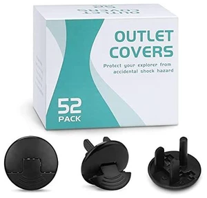 52 Pack Black Safety Outlet Covers Baby Proofing, Electrical Socket Outlet Plugs 3-Prong Child Proof for Kids House 52 Pack Black Safety Outlet Covers Baby Proofing, Electrical Socket Outlet Plugs 3-Prong Child Proof for Kids House