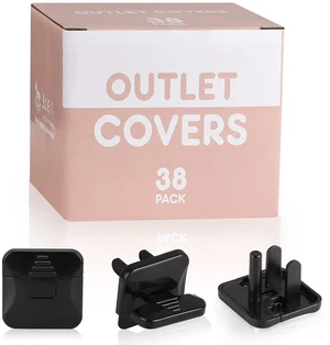 Outlet Covers Babepai 38-Pack Black Child Proof Electrical Protector Safety Improved Baby Safety Plug Covers Outlet Covers Babepai 38-Pack Black Child Proof Electrical Protector Safety Improved Baby Safety Plug Covers