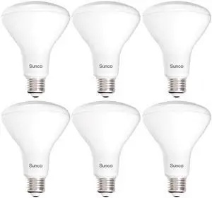 Sunco 6 Pack BR30 LED Bulb Flood Light, E26, 11W=65W, 3000K Warm White | 850LM, Dimmable, Indoor, Home, Bedroom, Kitchen Lighting, Recessed Can Light Bulbs, Medium Base, Recessed Flood Light Bulbs Sunco 6 Pack BR30 LED Bulb Flood Light, E26, 11W=65W, 3000K Warm White | 850LM, Dimmable, Indoor, Home, Bedroom, Kitchen Lighting, Recessed Can Light Bulbs, Medium Base, Recessed Flood Light Bulbs
