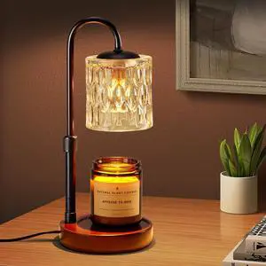Dimmable Candle Warmer Lamp with Timer, Height Adjustable Electric Candle Wax Warmer, Christmas Birthday Gifts for Women Mom, House Warming Gifts New Home Room Decor, Walnut Solid Wood Base Dimmable Candle Warmer Lamp with Timer, Height Adjustable Electric Candle Wax Warmer, Christmas Birthday Gifts for Women Mom, House Warming Gifts New Home Room Decor, Walnut Solid Wood Base