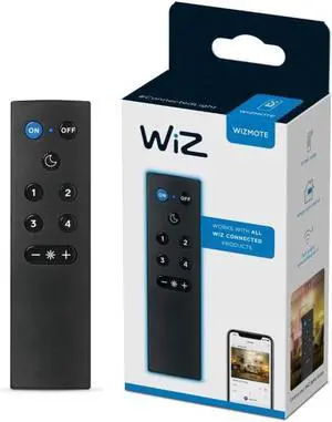 Remote Light Switch, Works with All WiZ Products, Turn Lights On or Off, Brighten or Dim Room, Control Switch, 1 Pack Remote Light Switch, Works with All WiZ Products, Turn Lights On or Off, Brighten or Dim Room, Control Switch, 1 Pack