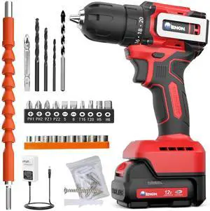Brushless Cordless Drill Set,12V Power Drill Set with Battery and Charger, Electric Driver/Drill Bits, 3/8'' Keyless Chuck,20+1 Torque Setting, 300 inch-lbs, with LED Electric Drill Set Brushless Cordless Drill Set,12V Power Drill Set with Battery and Charger, Electric Driver/Drill Bits, 3/8'' Keyless Chuck,20+1 Torque Setting, 300 inch-lbs, with LED Electric Drill Set