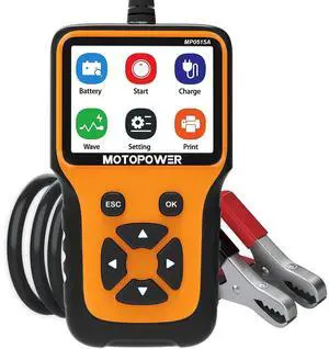 MP0515A 12V Car Battery Tester Automotive 100-2000 CCA Battery Load Tester Auto Cranking and Charging System Tester MP0515A 12V Car Battery Tester Automotive 100-2000 CCA Battery Load Tester Auto Cranking and Charging System Tester