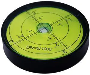Aluminium High Precision Horizontal Leveler Bubble Level Tool Circle Round 2.4 Inch 60mm (Black,Green) | 0.25 degree per 2 mm sensitivity, clear measurement grid Aluminium High Precision Horizontal Leveler Bubble Level Tool Circle Round 2.4 Inch 60mm (Black,Green) | 0.25 degree per 2 mm sensitivity, clear measurement grid