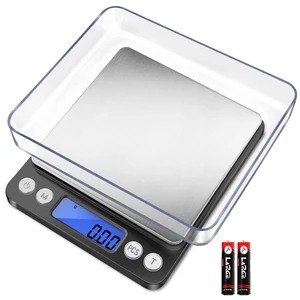 Digital Gram Scale .01 Gram Accuracy, 500g Digital Jewelry Scale | Small Kitchen Food Scale with 2 Trays for Powder, Coffee, Gold, Coin, Small Reptile - Weight Gram and Oz Digital Gram Scale .01 Gram Accuracy, 500g Digital Jewelry Scale | Small Kitchen Food Scale with 2 Trays for Powder, Coffee, Gold, Coin, Small Reptile - Weight Gram and Oz
