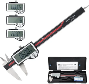 Digital Caliper, 6" Caliper Measuring Tool Extreme Accuracy Waterproof Electronic Vernier Caliper Industrial Stainless Steel Digital, Durable Measuring Tool with Large LCD Screen Digital Caliper, 6" Caliper Measuring Tool Extreme Accuracy Waterproof Electronic Vernier Caliper Industrial Stainless Steel Digital, Durable Measuring Tool with Large LCD Screen
